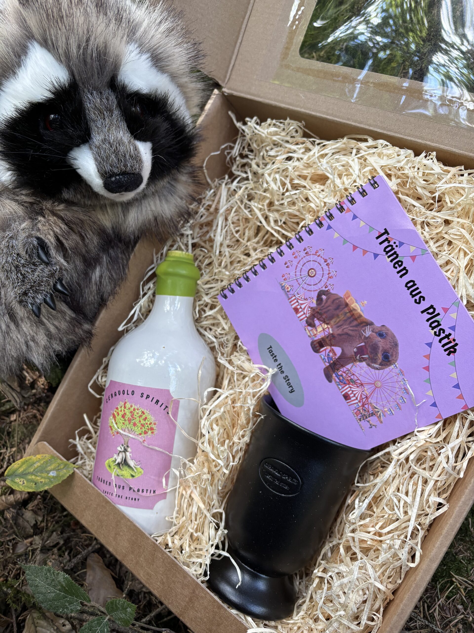 Geschenkbox Tränen aus Plastik | Gin tap.gesch